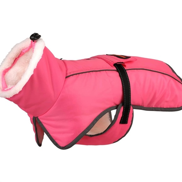 Mklhgty Warm Dog Winter Coats, Reflective & Adjustable Dog Jacket with Buckle Tu - Picture 2 of 8